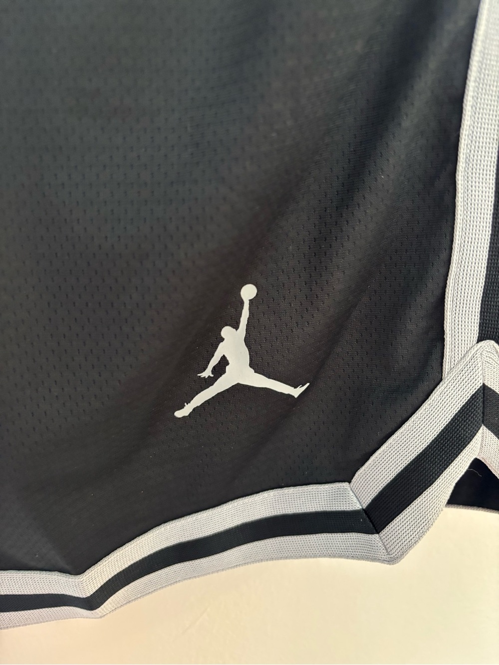 Jordan NBA All-Star Black Basketball Shorts with White Trim - Picture 3 of 7